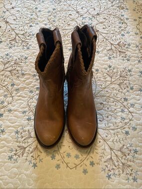 Women's Brown Leather Ankle Boots
